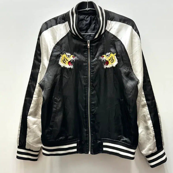 [BUNJANG] Japan Vintage Tiger Embroidered Sukajan Jacket / Japan Vintage 타이거 자수 스카잔 M