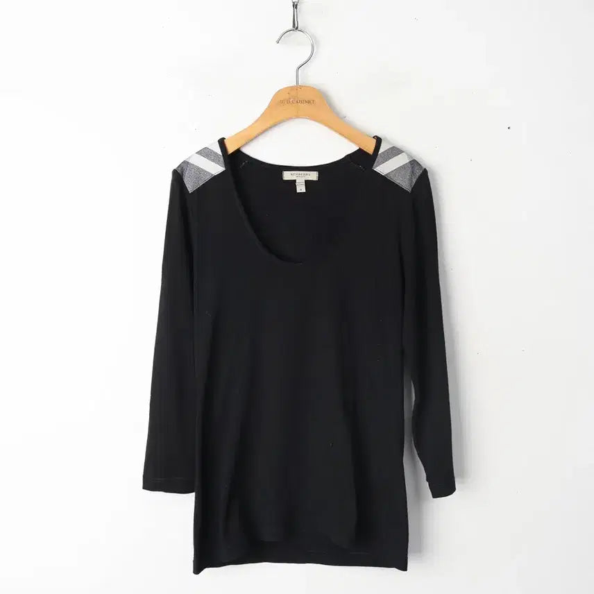 [BUNJANG] Burberry Cotton T-Shirt Black Size S / 55/버버리 코튼 티셔츠