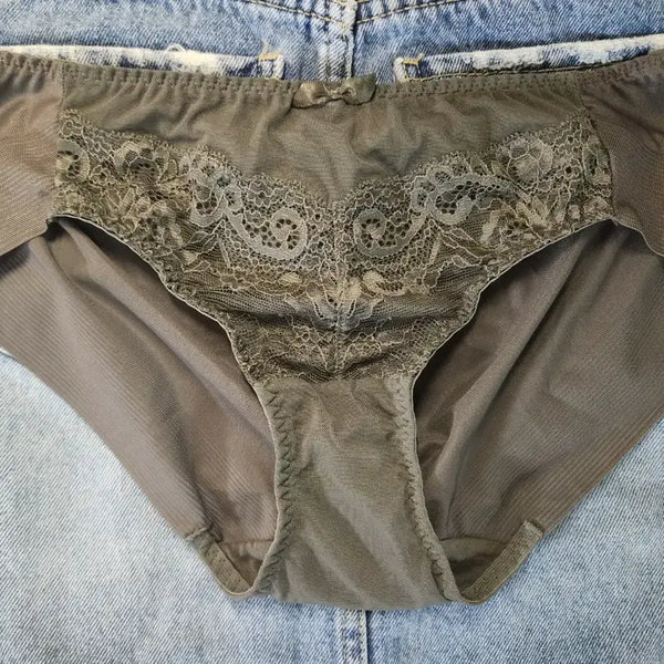 [BUNJANG] Women's Lace No-Line Panties - Khaki / 카키 레이스 노라인 여성팬티- 중고