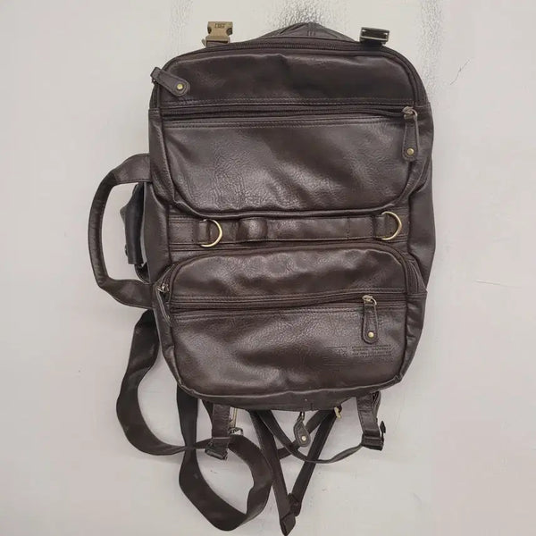 [BUNJANG] DC Shoes Leather Backpack / [free size] 디씨슈즈 가죽 백팩 가방
