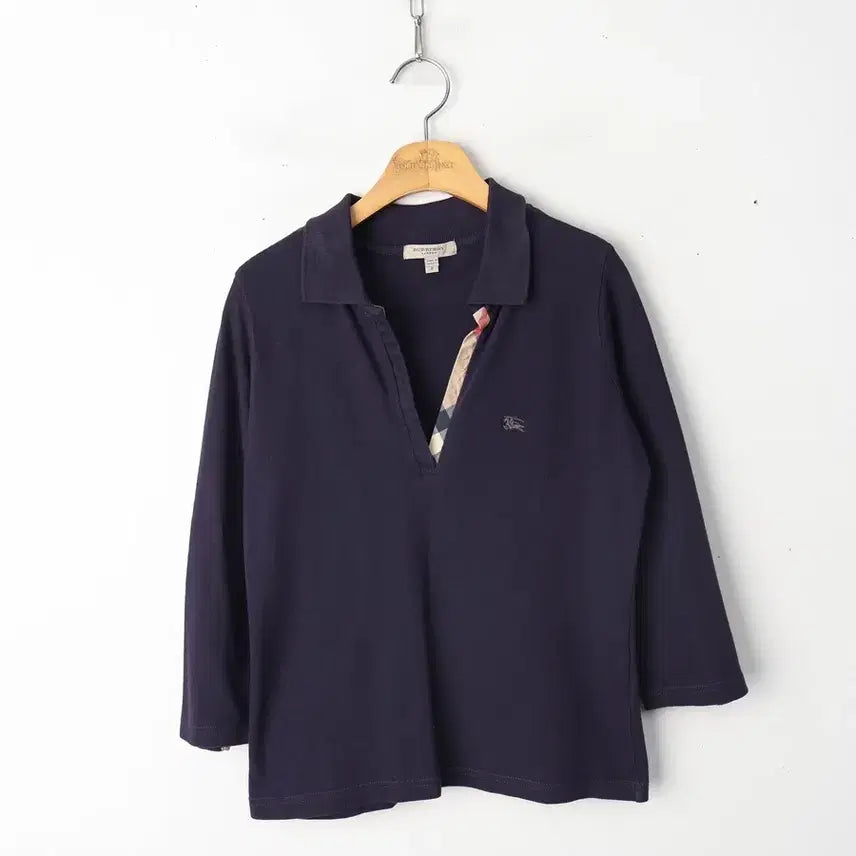 [BUNJANG] Burberry Cotton Polo Shirt / 55/버버리 코튼 카라넥 티셔츠