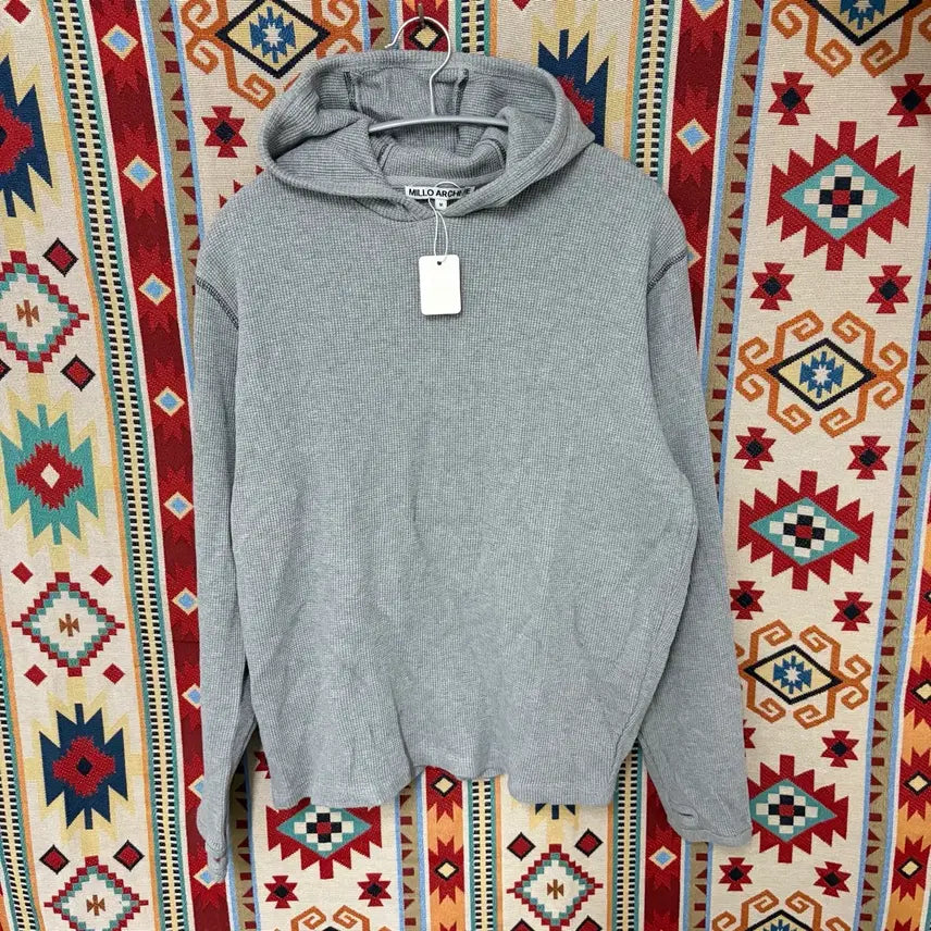 [BUNJANG] Milo Archive Basic Waffle Knit Hoodie M / 밀로아카이브 베이직 와플 니트 후드티 M