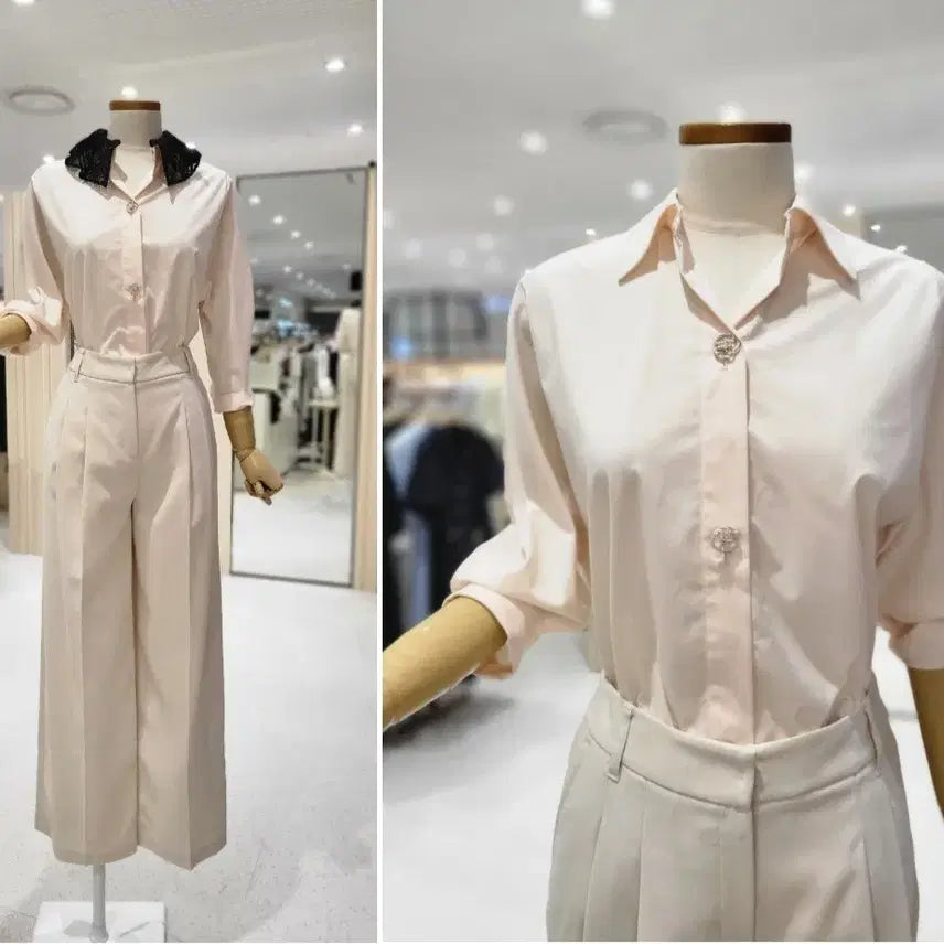[BUNJANG] Kenneth Lady Lace Collar Blouse - Size 55 / 새상품 케네스 레이디 레이스 카라 블라우스 55