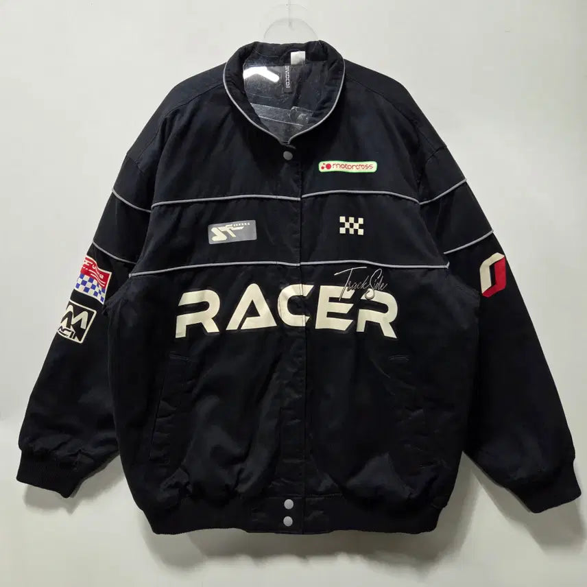 [BUNJANG] H&M Divided Black Motor Racing Jumper M / H&M Divided 블랙 모터 레이싱 점퍼 M 26082506