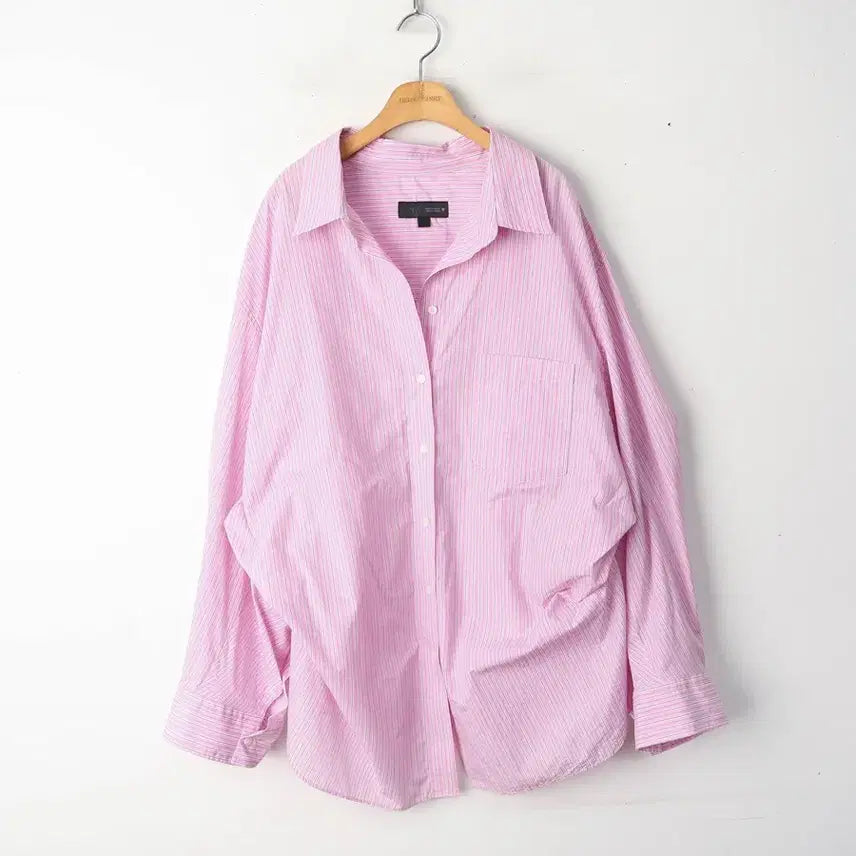 [BUNJANG] Zara Striped Oversized Shirt / 88/자라 스트라이프 오버핏 셔츠