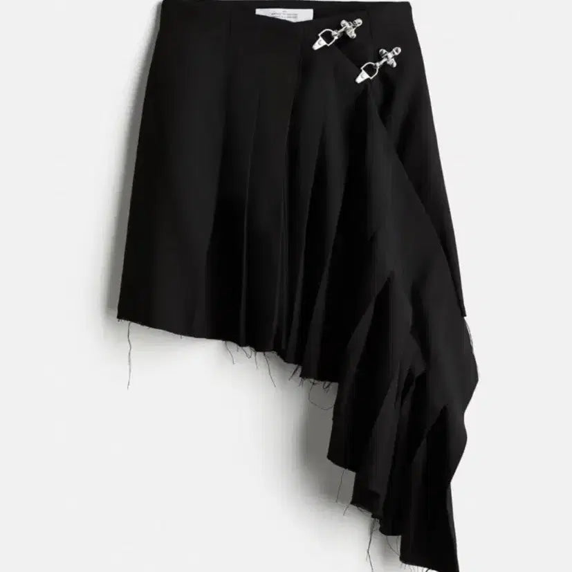 [BUNJANG] ROKH x H&M Wool Blend Asymmetric Skirt Size 38 New / rokh H&M 울 블렌드 어시메트릭 스커트 38 새상품