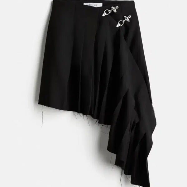 [BUNJANG] ROKH x H&M Wool Blend Asymmetric Skirt Size 38 New / rokh H&M 울 블렌드 어시메트릭 스커트 38 새상품