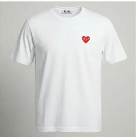 [BUNJANG] Comme des Garçons PLAY White T-shirt / 꼼데가르송 플레이 반팔티셔츠 화이트