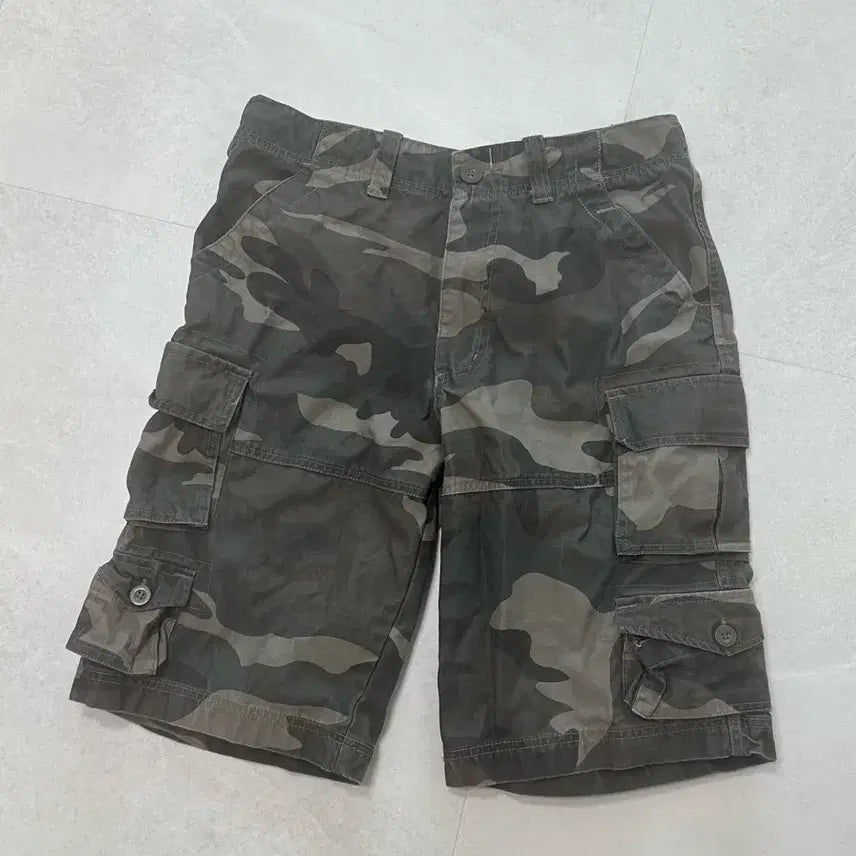 [BUNJANG] Camouflage Cargo Shorts / 카고 반바지