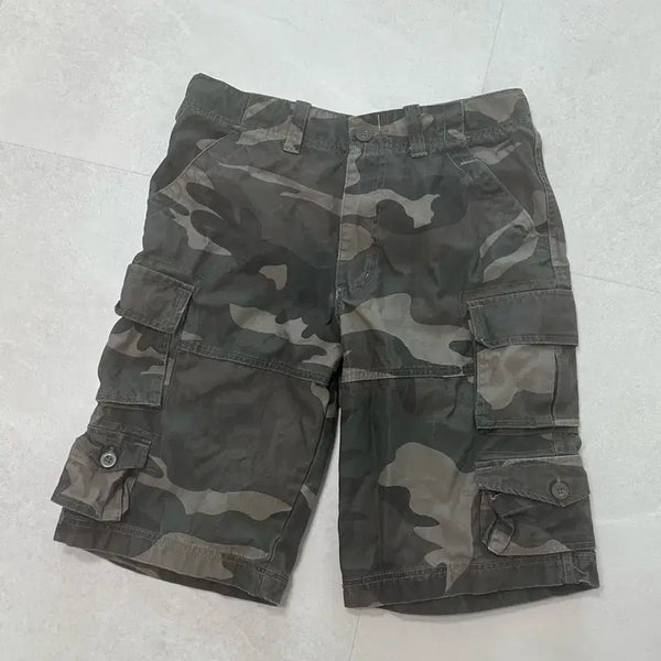 [BUNJANG] Camouflage Cargo Shorts / 카고 반바지