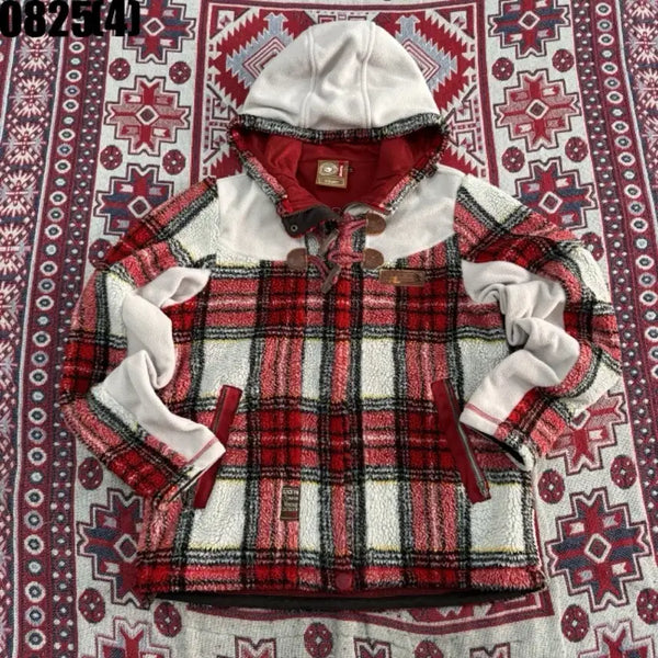 [BUNJANG] Blackyak Check Pattern Hooded Zip-Up / 블랙야크 체크무늬 후드 집업