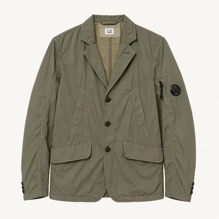 [BUNJANG] CP Company Lens Pocket Nylon Jacket Olive (Size 90) / CP컴퍼니 렌즈와펜 나이크라 나일론 나켓 올리브 (90)
