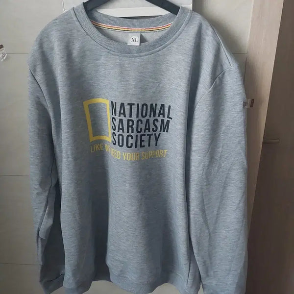 [BUNJANG] National Sarcasm Society Logo Sweatshirt XL / NATIONAL SARCASM SOCIETY 맨투맨 XL