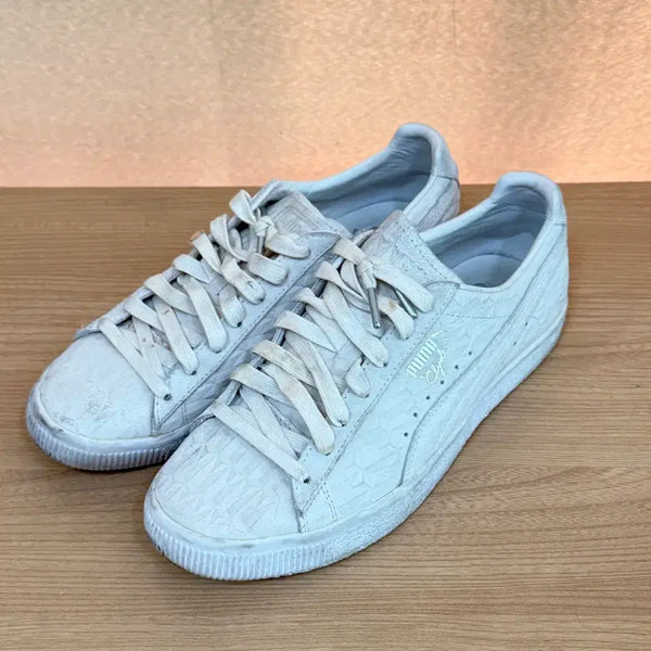 [BUNJANG] Puma Clyde Dressed Men's Sneakers / 푸마 클라이드 드레스드 남성 소가죽 스니커즈 운동화 270