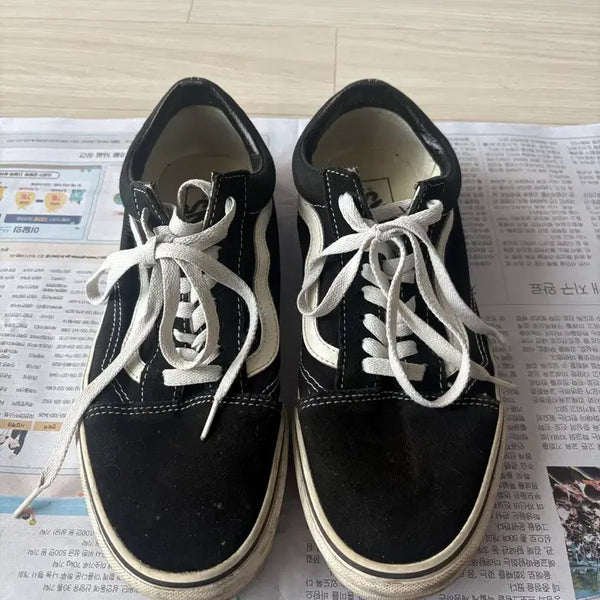 [BUNJANG] Vans Old Skool Black/White / 반스 올드스쿨 검흰 270