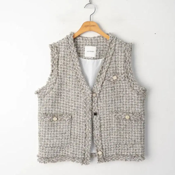 [BUNJANG] YOYIBABY Tweed Vest (Size 66-77) / 66/YOYIBABY 트위드 베스트