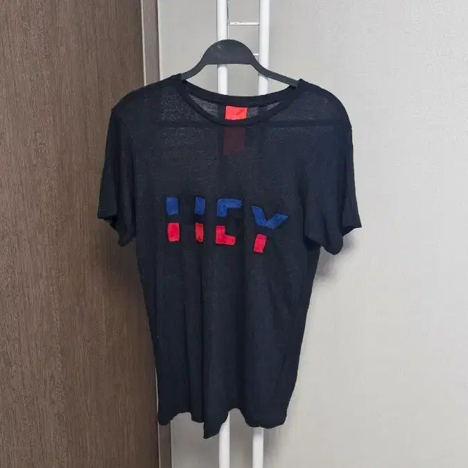 [BUNJANG] Lucky Chouette Black Linen T-Shirt / 럭키슈에뜨(36/90) 블랙린넨티셔츠
