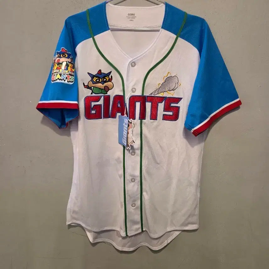 [BUNJANG] Lotte Giants Crayon Shin-chan Collaboration Baseball Uniform (Size L) / 롯데자이언츠 새상품 짱구유니폼