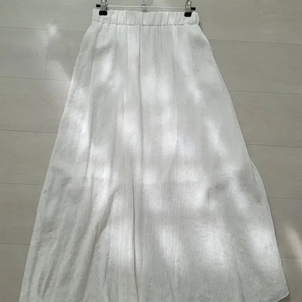 [BUNJANG] White Long Skirt / 화이트 롱 스커트(실착 1회)