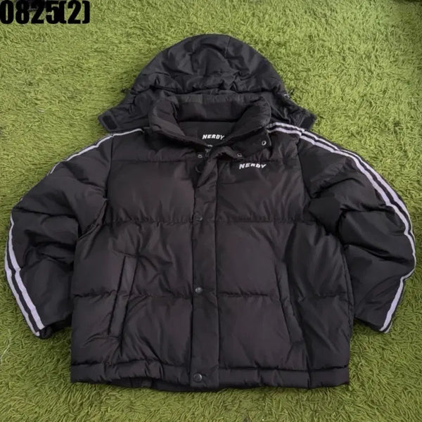 [BUNJANG] Nerdy Shirring Short Padded Jacket Black / NERDY 셔링 숏패딩 블랙