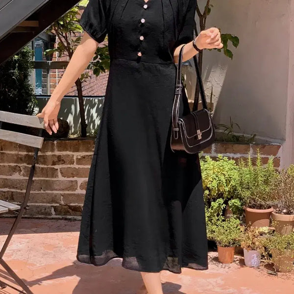 [BUNJANG] Ririranco Black Puff Sleeve Dress / 새상품 리리앤코 블랙 퍼프소매 원피스 55
