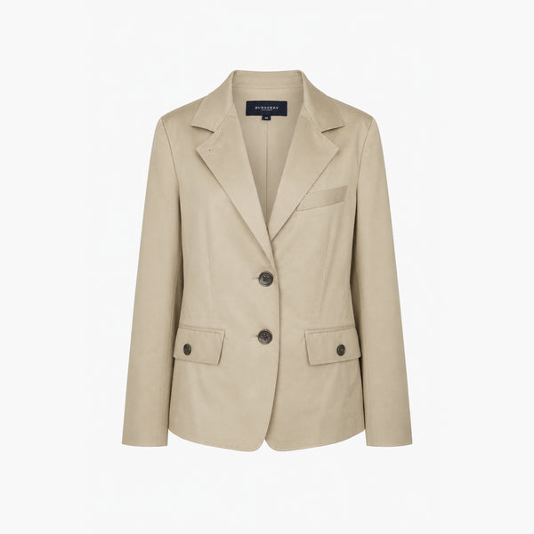 [BUNJANG] Burberry London Cotton Blend Jacket Women's / BURBERRY LONDON 버버리 코튼 혼방 자켓 - Women (5353)