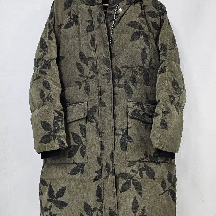 [BUNJANG] Plastic Island Pattern Long Padding / 사즈사이즈 s 플라스틱아일랜드 패턴 롱패딩 90