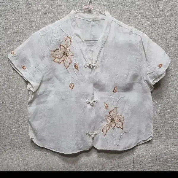 [BUNJANG] V100 Ramie Silk Blouse / v100 모시 블라우스