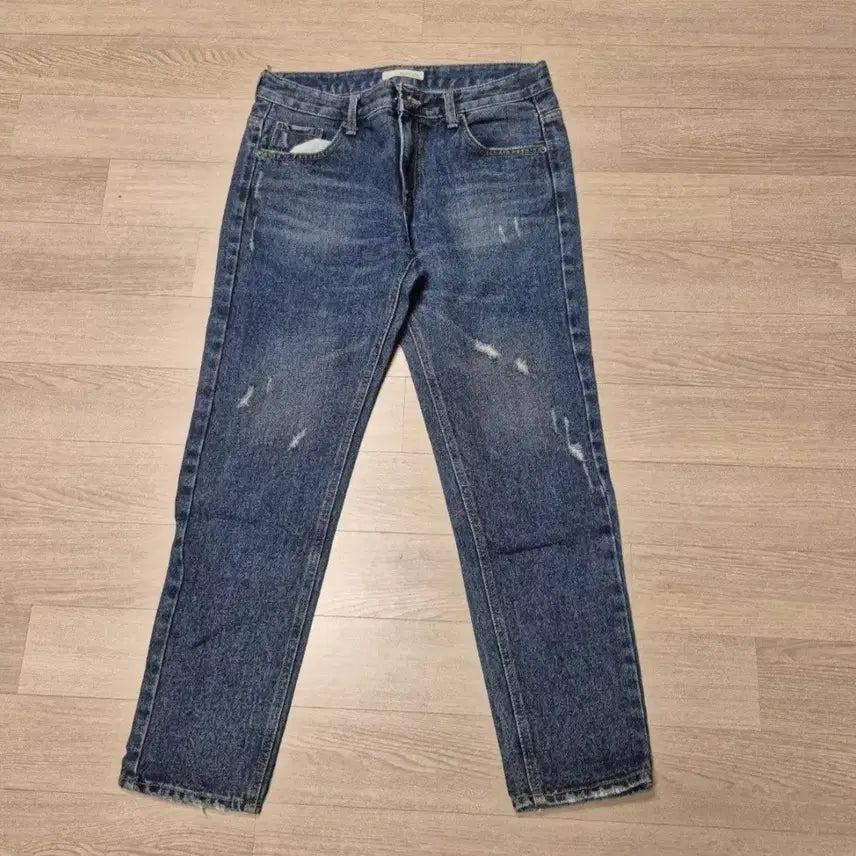 [BUNJANG] Vintage Wash Distressed Denim Jeans / 청바지 데미지 빈티지 워싱 데님 미사용
