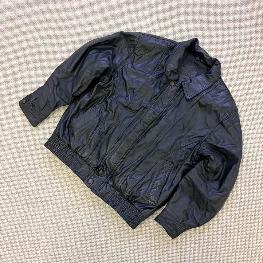 [BUNJANG] Parkland Genuine Leather Jacket / 95 파크랜드 소가죽 레더자켓 0825D2