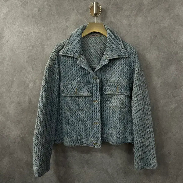 [BUNJANG] Erdeco Blue Denim Jacket Women's / 에르데코 청자켓 블루 여성