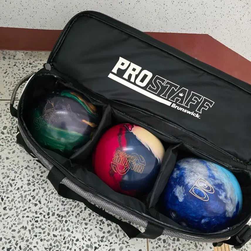 [BUNJANG] Brunswick 3-Ball Bowling Bag Bundle with 3 Bowling Balls / 덤리스 볼링공3개+볼링가방 일괄
