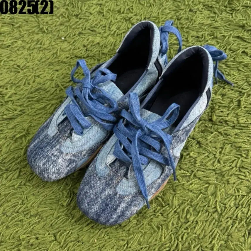 [BUNJANG] Blue Denim Mule Sneakers / 청 데님 뮬 스니커즈
