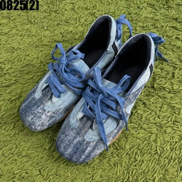 [BUNJANG] Blue Denim Mule Sneakers / 청 데님 뮬 스니커즈