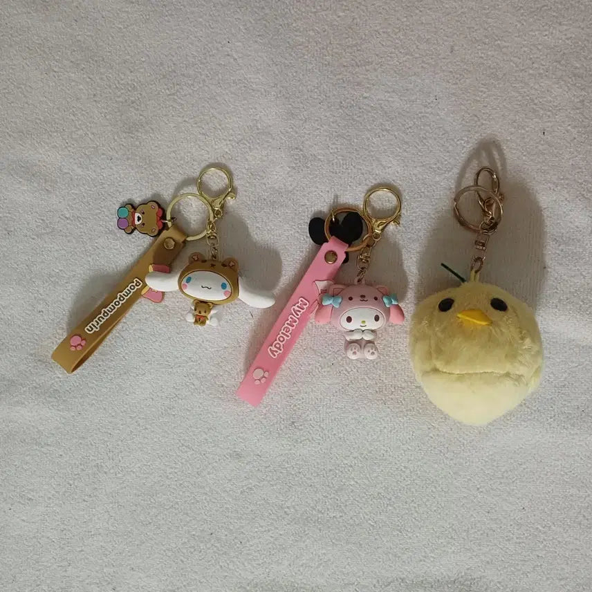 [BUNJANG] Pompompurin, My Melody, Chick Keychain / 폼폼푸린 마이멜로디 병아리 키링 개별가격