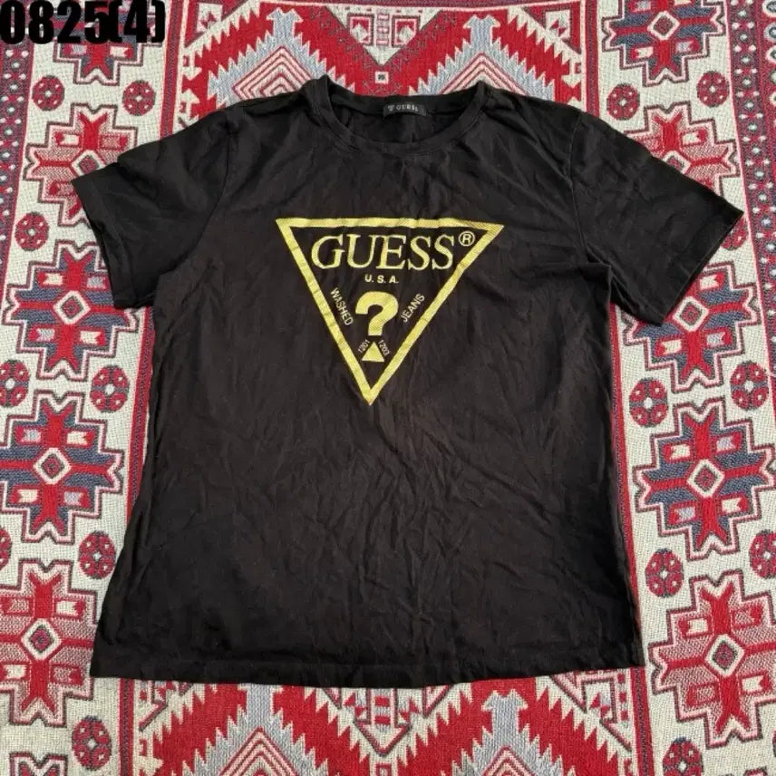[BUNJANG] Guess Black Logo T-Shirt / 게스 반팔티 블랙