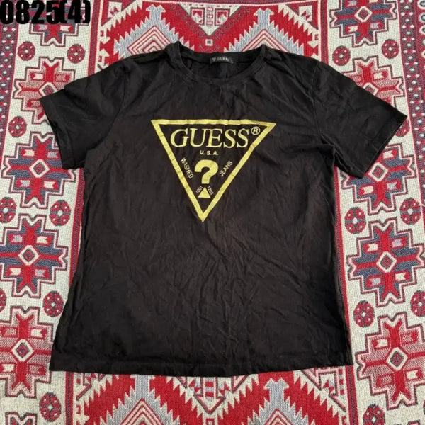 [BUNJANG] Guess Black Logo T-Shirt / 게스 반팔티 블랙