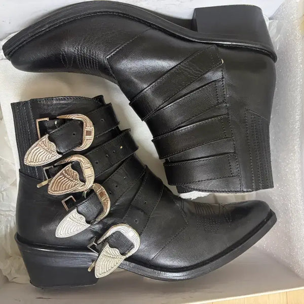 [BUNJANG] Toga Pulla Buckle Ankle Boots / 토가풀라 버클 앵클부츠
