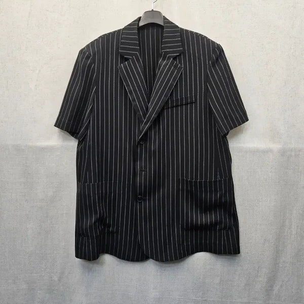 [BUNJANG] Theilma Striped Short-Sleeve Jacket / 더일마 스트라이프 반팔 자켓.498