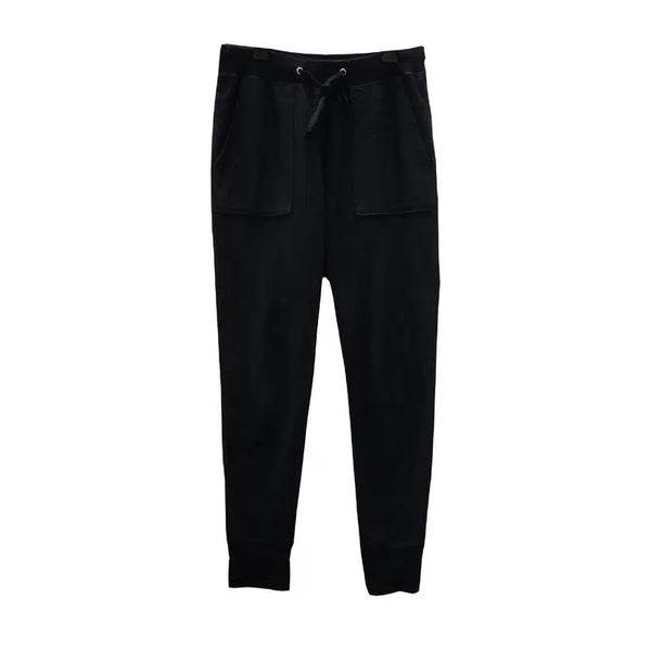 [BUNJANG] GU Black Cotton Training Pants / GU 지유 블랙 코튼 트레이닝팬츠