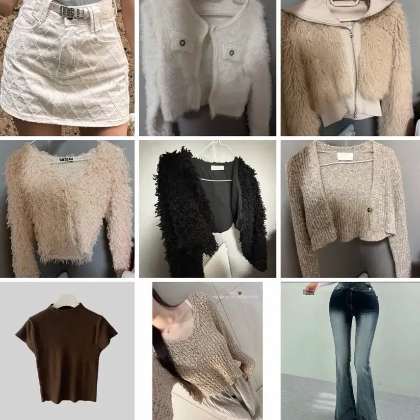 [BUNJANG] Bundle Set: Imported Zip-ups, Skirts, Pants / 옷 일괄(수입)