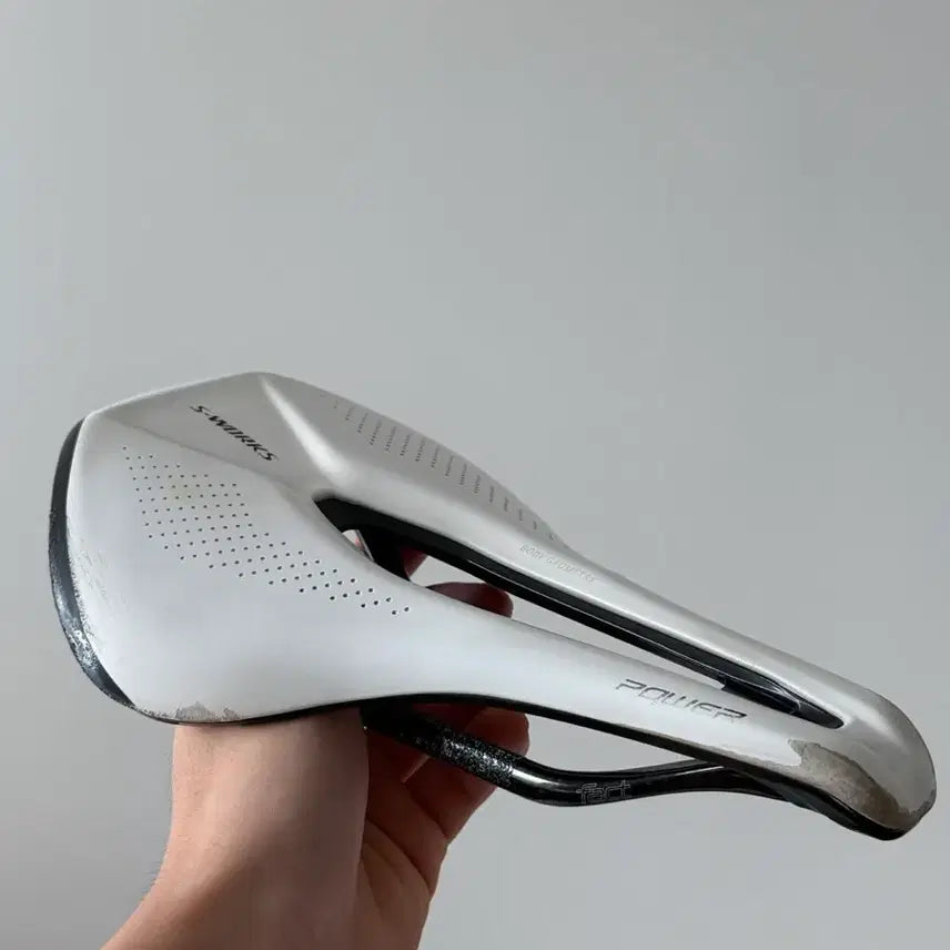 [BUNJANG] S-Works Power Saddle White / (신품가 36) 에스웍스 파워 화이트 안장