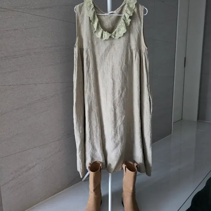 [BUNJANG] Linen Long Dress / 린넨  롱 원피스