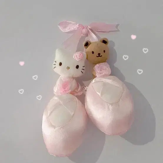 [BUNJANG] Classic Ballet Kitty & Teddy Bear Shoe Keeper / 고전 토슈즈 발레 키티 슈키퍼