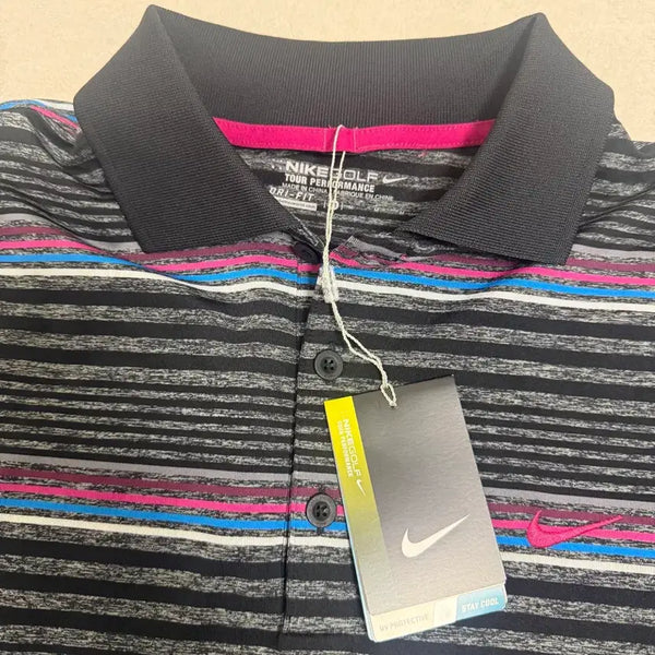 [BUNJANG] Nike Golf Striped Shirt / 새제품 / 나이키 골프 셔츠 스트라이프