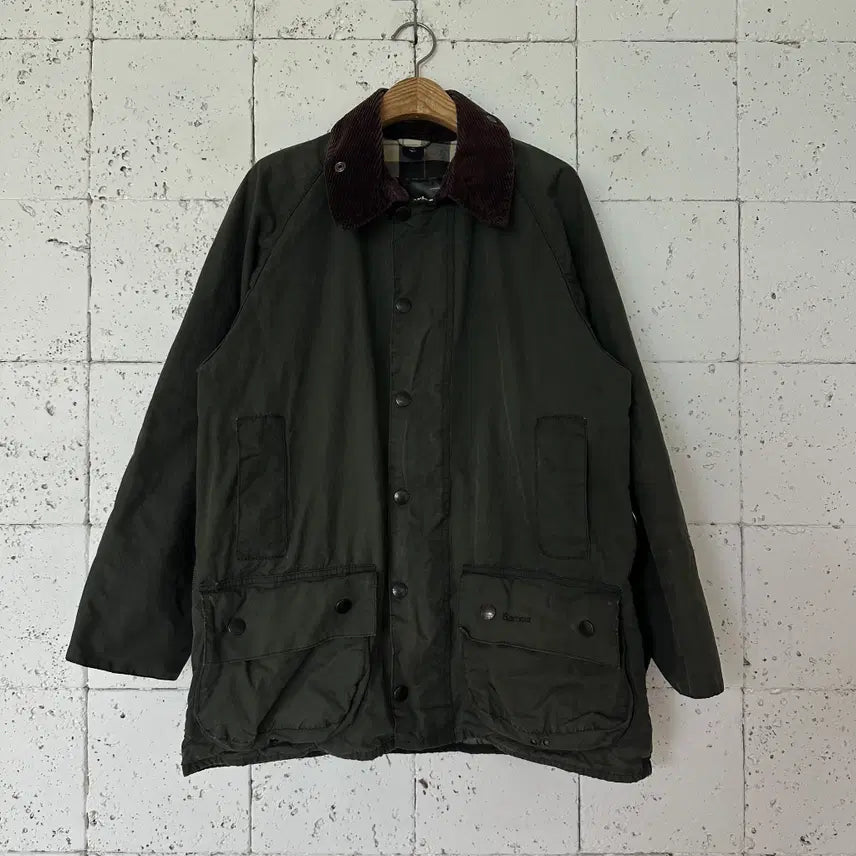 [BUNJANG] Barbour Beaufort Waxed Jacket Olive / 40 바버 뷰포트 올리브 자켓