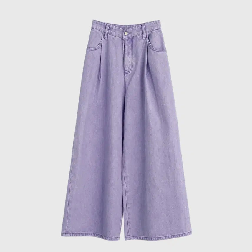 [BUNJANG] Bysini Pigment Wide Pants (Lavender) / [새상품] 바이씨니 제작 멋 피그먼트