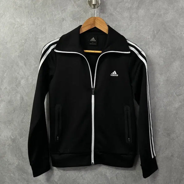 [BUNJANG] Adidas Training Track Jacket Zip-Up Black XS / 아디다스 트레이닝 자켓 블랙 집업 XS