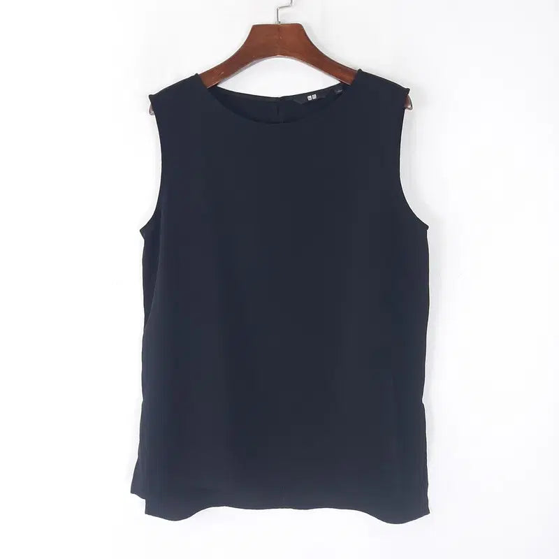[BUNJANG] Uniqlo Sleeveless Side Slit Blouse L / 유니클로 민소매 옆트임 블라우스L