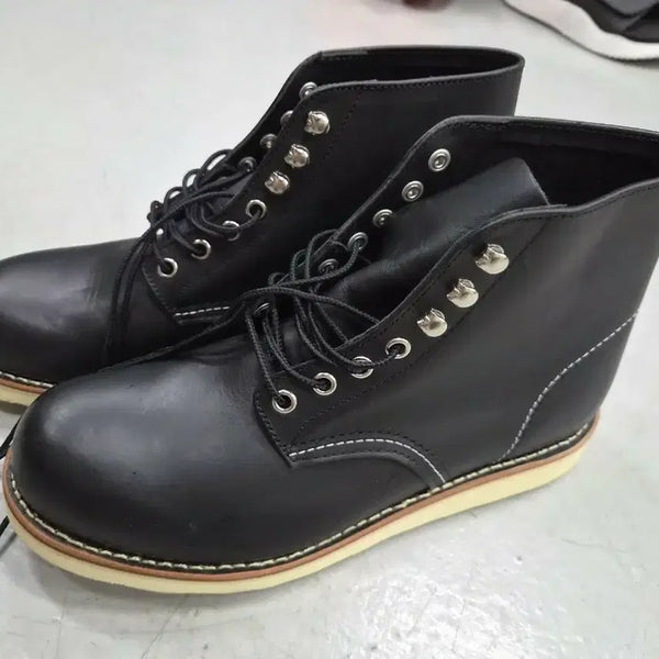 [BUNJANG] Hawkins Walker Black Leather Boots Size 275 / 호킨스 워커 블랙 275